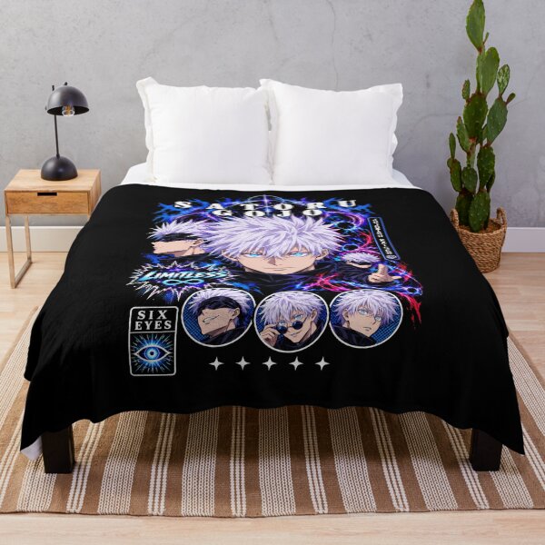 Item preview, Satoru Gojo Limitless Blue and Purple Collage designed and sold by veyackbird.