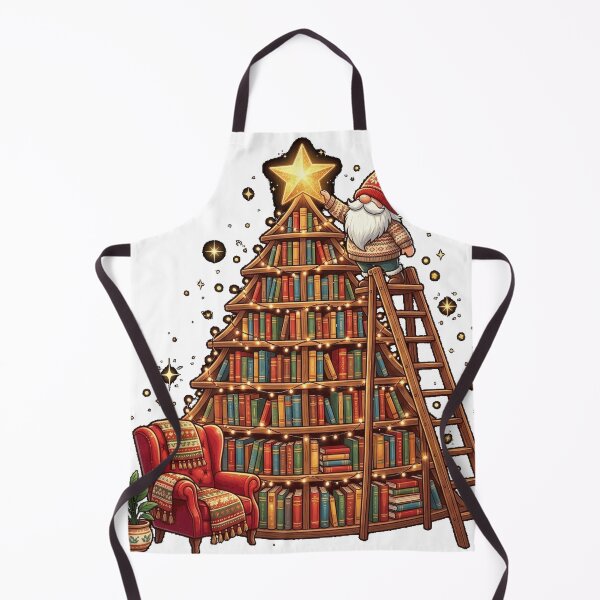 Item preview, Librarian Christmas Tree Gnome Classic T-Shirt designed and sold by PrintWaveMagic.