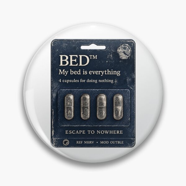 Item preview, My Bed Is Everything Vintage Navy Art designed and sold by tmoca.