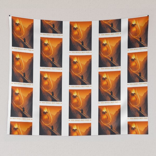 Item preview, You Shall Not Pass  Iconic Fantasy Movie Scene Art designed and sold by klay-mallett.
