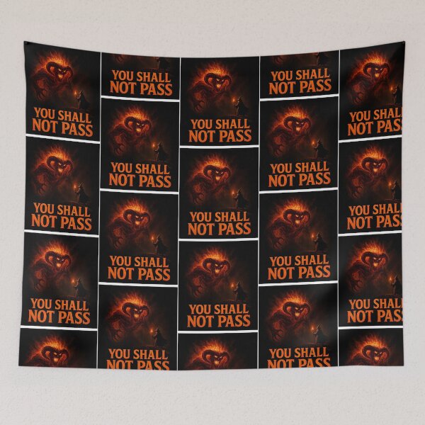 Item preview, You Shall Not Pass Funny Wizard Quote designed and sold by klay-mallett.