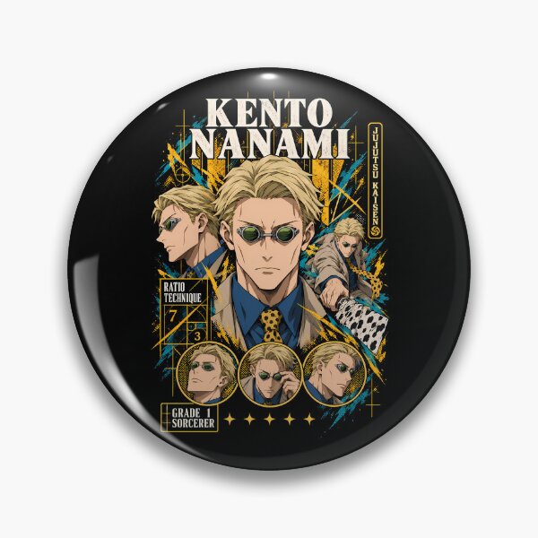 Artikelvorschau, ento Nanami Ratio Technique Gold Collage – Jujutsu Kaisen entworfen und verkauft von veyackbird.