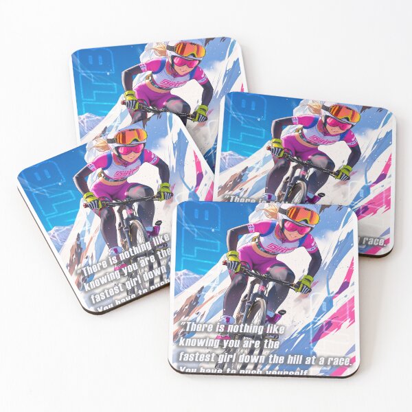 Item preview, Girl on two wheels (attractive design) – for female downhill champions who love adrenaline. designed and sold by UrbanTRIP.