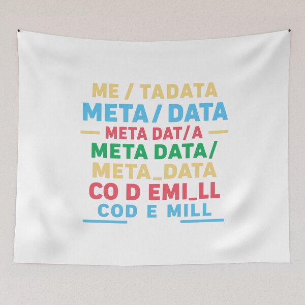Item preview, Meta Data Typography designed and sold by SandraBlackwell.