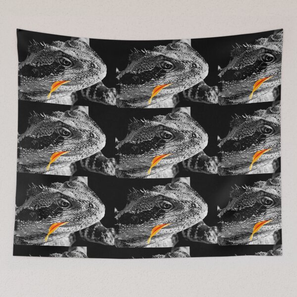 Item preview, Lizard with orange petal designed and sold by Brian Scantlebury.