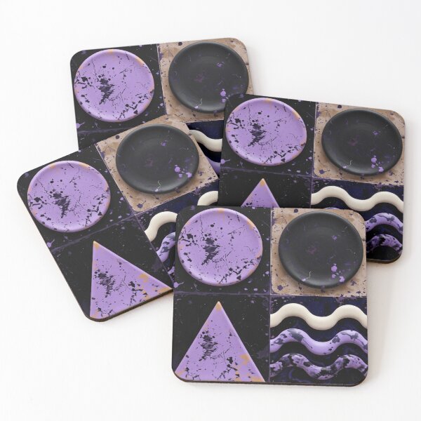 Item preview, purple nebula 2 br colorful geometric shaped abstract design designed and sold by SmashingDeals.