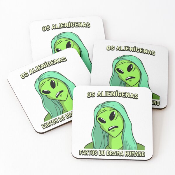 Item preview, Os Alienígenas Fartos do Drama Humano - Funny Alien Meme designed and sold by GenZFashion000.