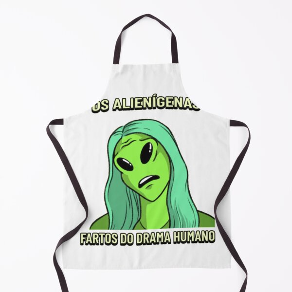Item preview, Os Alienígenas Fartos do Drama Humano - Funny Alien Meme designed and sold by GenZFashion000.