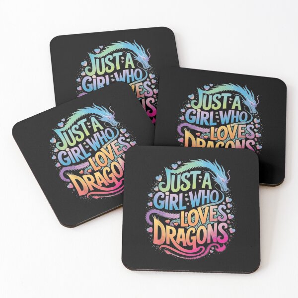 Item preview, Just a Girl Who Loves Dragons Colorful Pastel Fantasy Dragon Lover Quote designed and sold by Ostericaimusa.