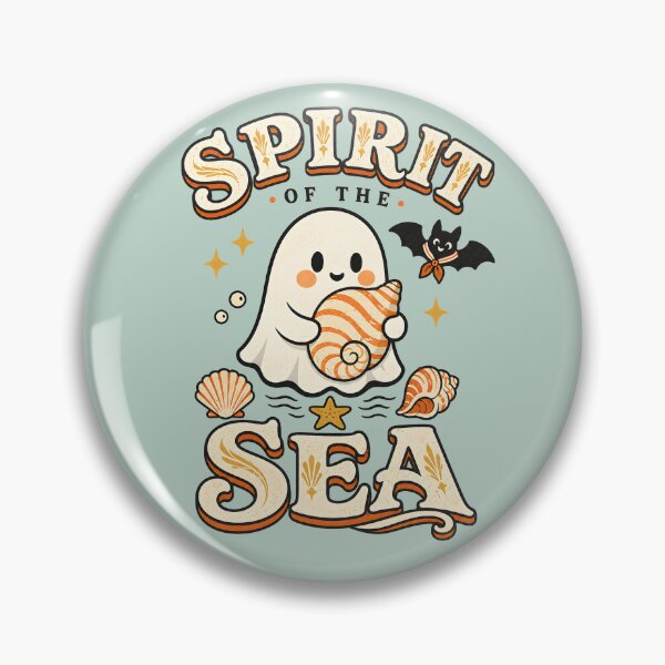 Item preview, Spirit of the Sea – Cute Coastal Halloween Ghost designed and sold by  MAD's Recreation Studio.
