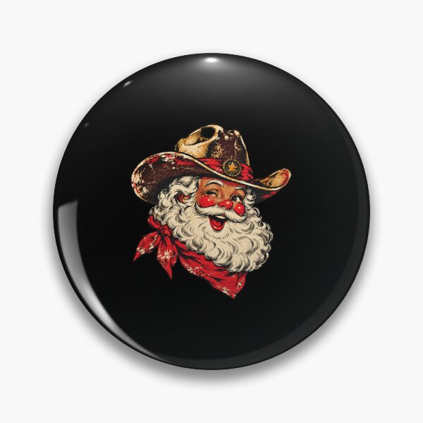 Item preview, Winking Western Santa Wearing Cowboy Hat designed and sold by SaboCollita.