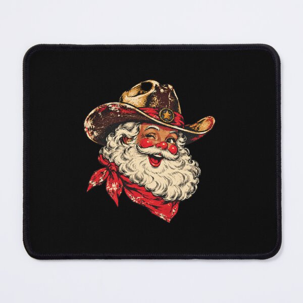 Item preview, Winking Western Santa Wearing Cowboy Hat designed and sold by SaboCollita.