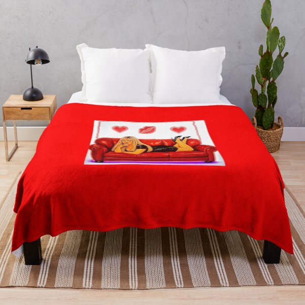 Item preview, Blonde Woman On Red Couch Neon Design. designed and sold by RBest!.