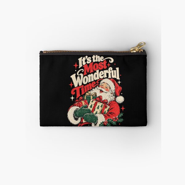 Item preview, Cheerful Santa Holding Three Wrapped Christmas Presents designed and sold by StanaLuis.