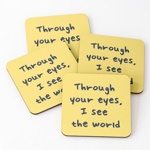 Item preview, Through Your Eyes I See The World Minimalist Handwritten Love Quote designed and sold by r-wan-design.