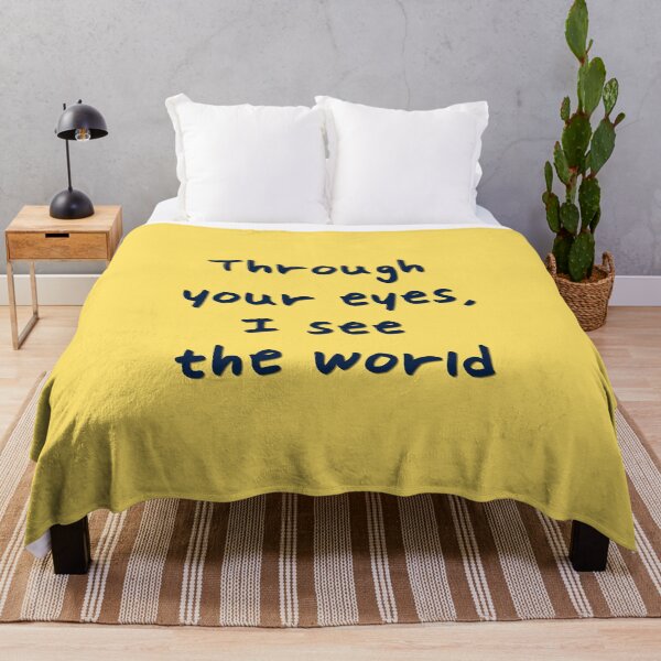 Item preview, Through Your Eyes I See The World Minimalist Handwritten Love Quote designed and sold by r-wan-design.
