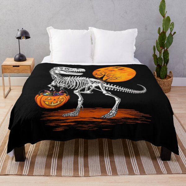 Item preview, Skeleton T-Rex Halloween Candy Moon Bats designed and sold by OlyvieArt.