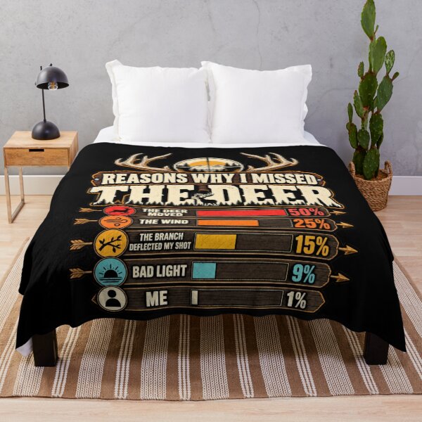 Item preview, Reasons Why I Missed The Deer Funny Hunting Chart Infographic designed and sold by MaskedTarget.