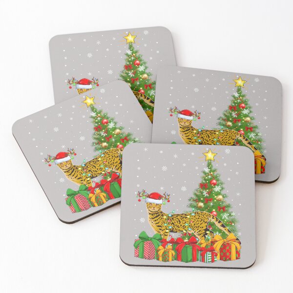 Item preview, Bengal Cat Xmas Tree Lighting Santa Bengal Cat Christmas designed and sold by mjohnson9.