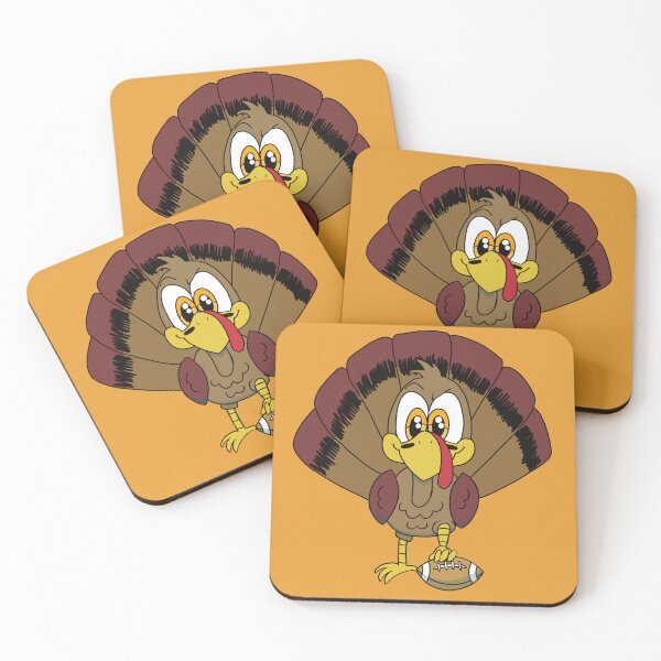 Item preview, Funny Turkey Holding Football – Thanksgiving Sports Cartoon designed and sold by CozyCritters8.