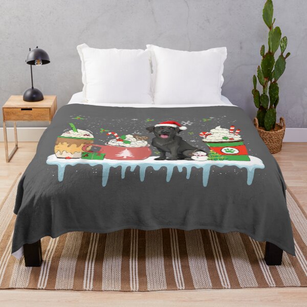 Item preview, Black Lab Coffee Latte Winter Christmas Dog Mom designed and sold by KristineLi.