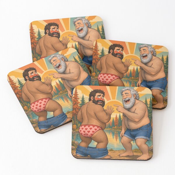 Item preview, Tom & Tony Oops! Funny Gay Bear Retro Forest designed and sold by Tom&Tony.