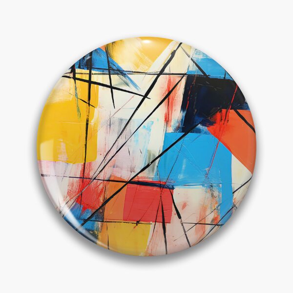 Item preview, Abstract Geometric Shapes Modern Art | Blue Red Yellow  designed and sold by DEC02.