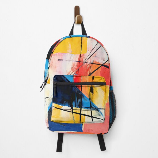 Item preview, Abstract Geometric Shapes Modern Art | Blue Red Yellow designed and sold by DEC02.