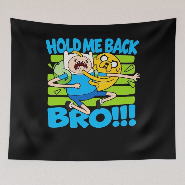 Item preview, Hold Me Back Bro Funny Cartoon Duo designed and sold by BrookeRubino.
