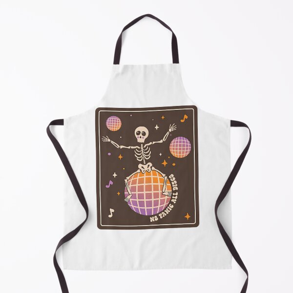 Item preview, Groovy Skeleton Dancing with No Panic Disco Vibes Retro Party Design designed and sold by diaerobio.