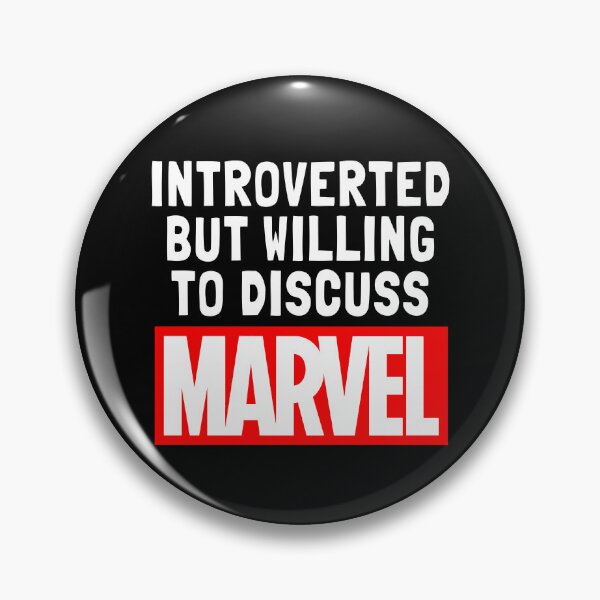 Item preview, Introverted But Willing To Discuss Marvel designed and sold by Oh Hey! Studios.