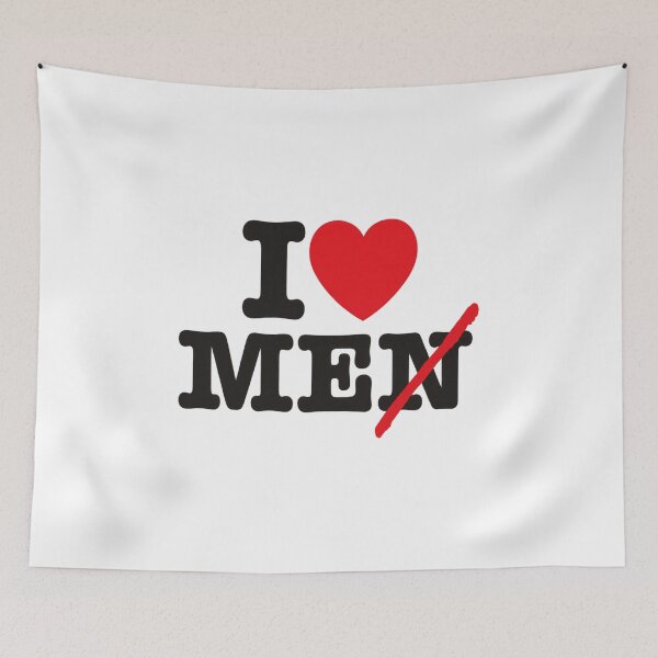 Item preview, I Love Men Sarcastic Humor designed and sold by OMITTEROMINOUS.