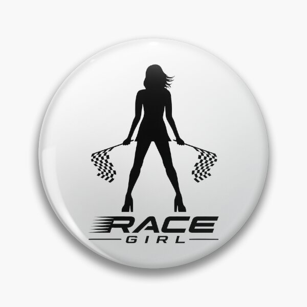 Item preview, Woman with Checkered Flags Silhouette Racing Victory designed and sold by LeonaTeeArt.
