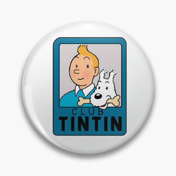 Item preview, Club Tintin And Snowy Vintage Comic Badge designed and sold by loydcharlyn.