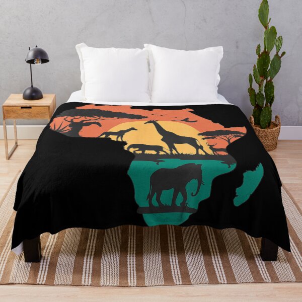 Item preview, Africa Continent Safari Wildlife Animals Sunset Nature designed and sold by Haponera.
