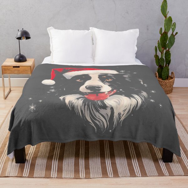 Item preview, Border Collie Funny Christmas Santa Hat designed and sold by KristineLi.