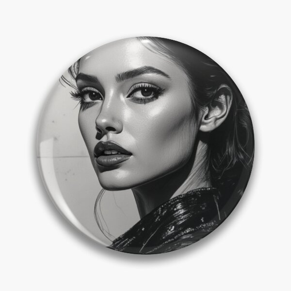 Item preview, Midnight Elegance - Contemporary Pencil Fashion Portrait designed and sold by nhk999.