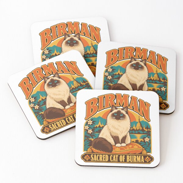 Item preview, Birman Cat Gift - Sacred Cat Of Burma designed and sold by RedRubyBubble.