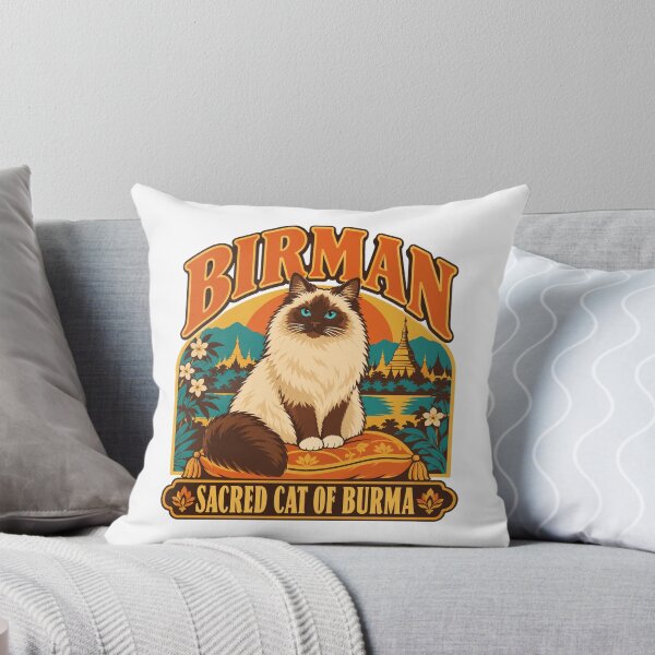 Item preview, Birman Cat Gift - Sacred Cat Of Burma designed and sold by RedRubyBubble.