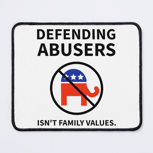 Item preview, Defending abusers isn’t family values. designed and sold by Rachel the Artist .