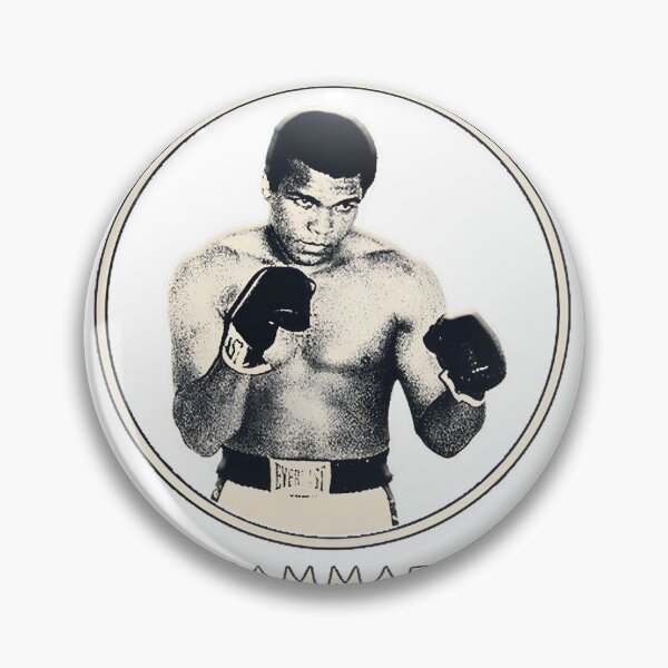 Item preview, Muhammad Ali Circle Vintage Style Boxing Legend Illustration designed and sold by Alejandro VS.