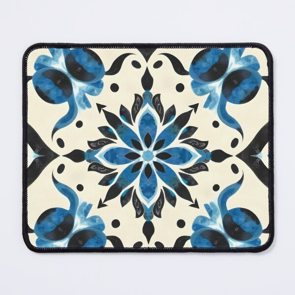 Item preview, Blue and Black Floral  designed and sold by GraphicsClub.
