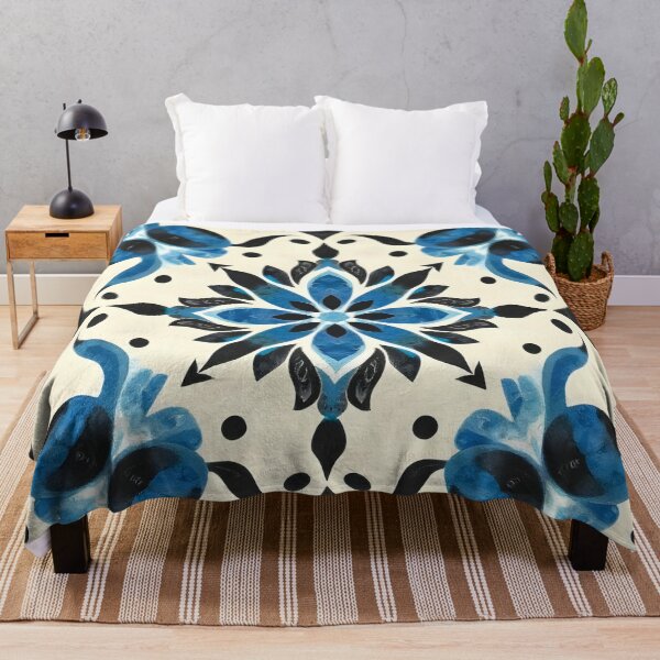 Item preview, Blue and Black Floral designed and sold by GraphicsClub.