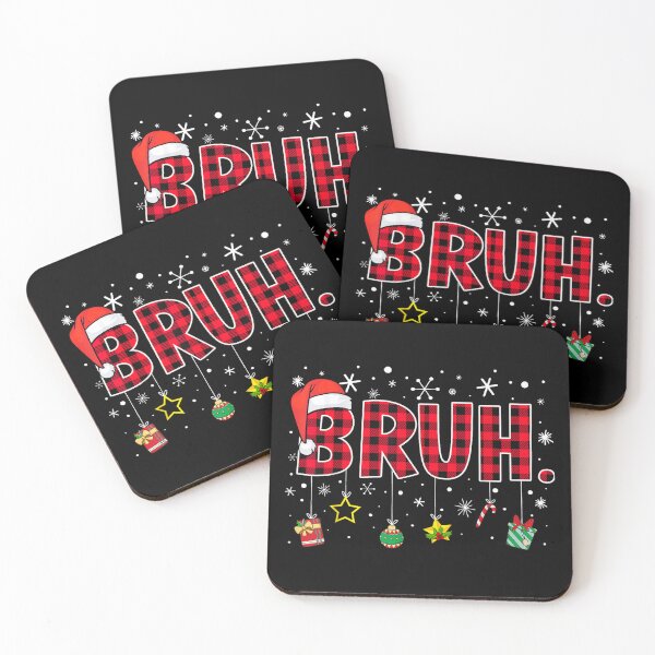 Item preview, Bruh Funny Christmas Red Plaid Teens Boys Kids Xmas Pajamas designed and sold by River Silva.