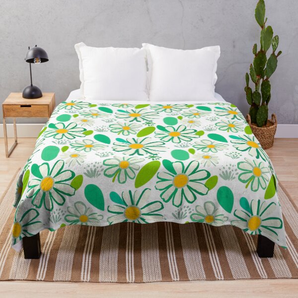 Item preview, Emerald Daisy Flower Power Pattern designed and sold by ayhanengin.