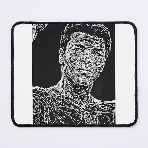 Item preview, Muhammad Ali Scribble Art Portrait - Dynamic Boxing Legend Illustration designed and sold by Alejandro VS.