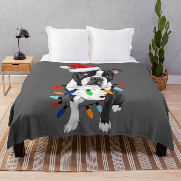 Item preview, Boston Terrier Christmas Lights Dog Lover Gift designed and sold by KristineLi.