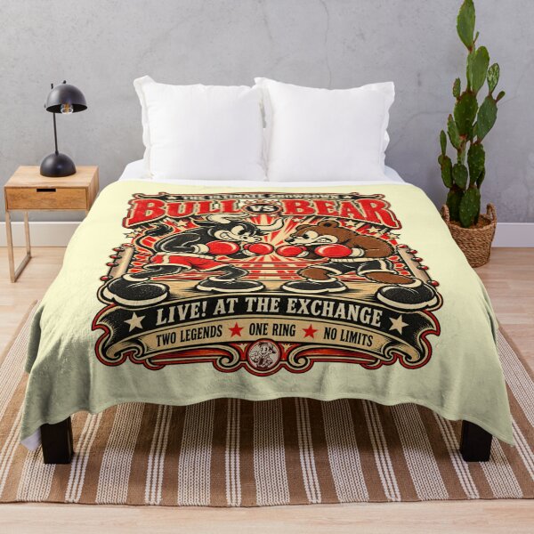 Item preview, Bull vs Bear Boxing Poster T-Shirt – Vintage 1930s Cartoon Wallop, Stock Market Showdown & Retro Fight Night Graphic designed and sold by Preston Meyers Designs.