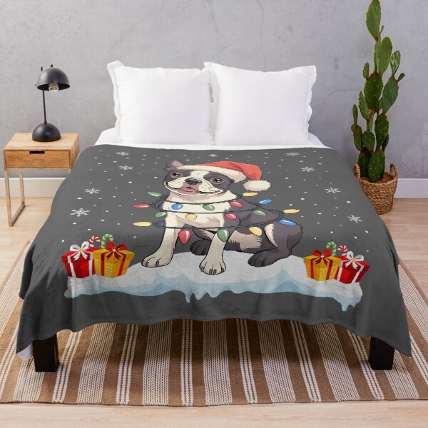 Item preview, Boston Terriers Tree Light Christmas Sweater designed and sold by KristineLi.
