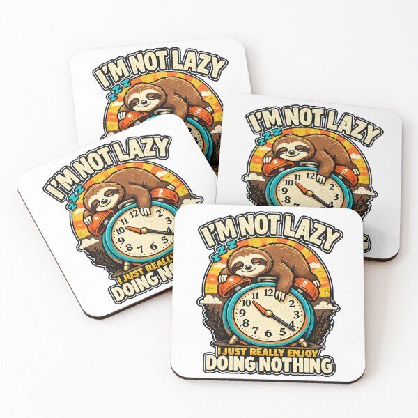 Item preview, Funny Lazy Sloth Vintage Alarm Clock designed and sold by Manish Pawar.
